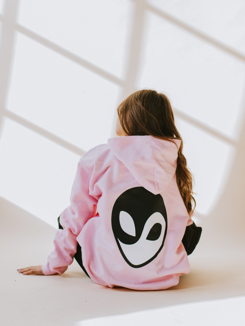 Stay Weird Hoodie - Pink