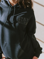 Stay Weird Hoodie - Black