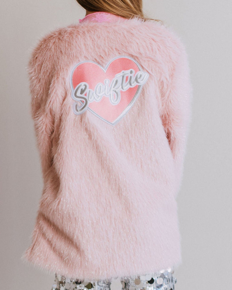 Swiftie Shimmer Faux Fur Coat