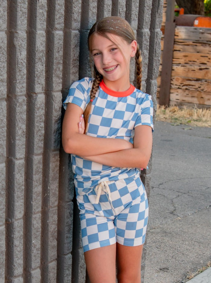 Blue Checkered Sets