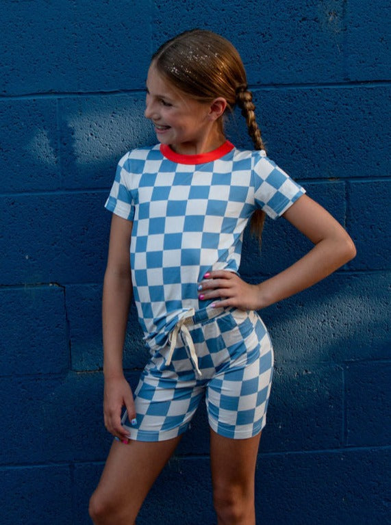 Blue Checkered Sets